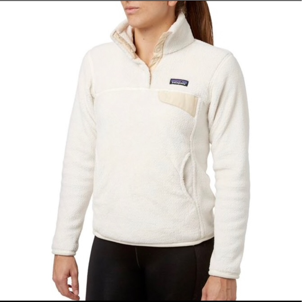 Women’s white Patagonia pullover